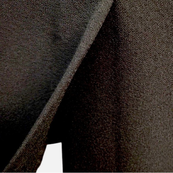 Kasper Elegant Evening Dress Classic Knee Length Sleeveless Studs 12P Black Goth - Picture 8 of 13